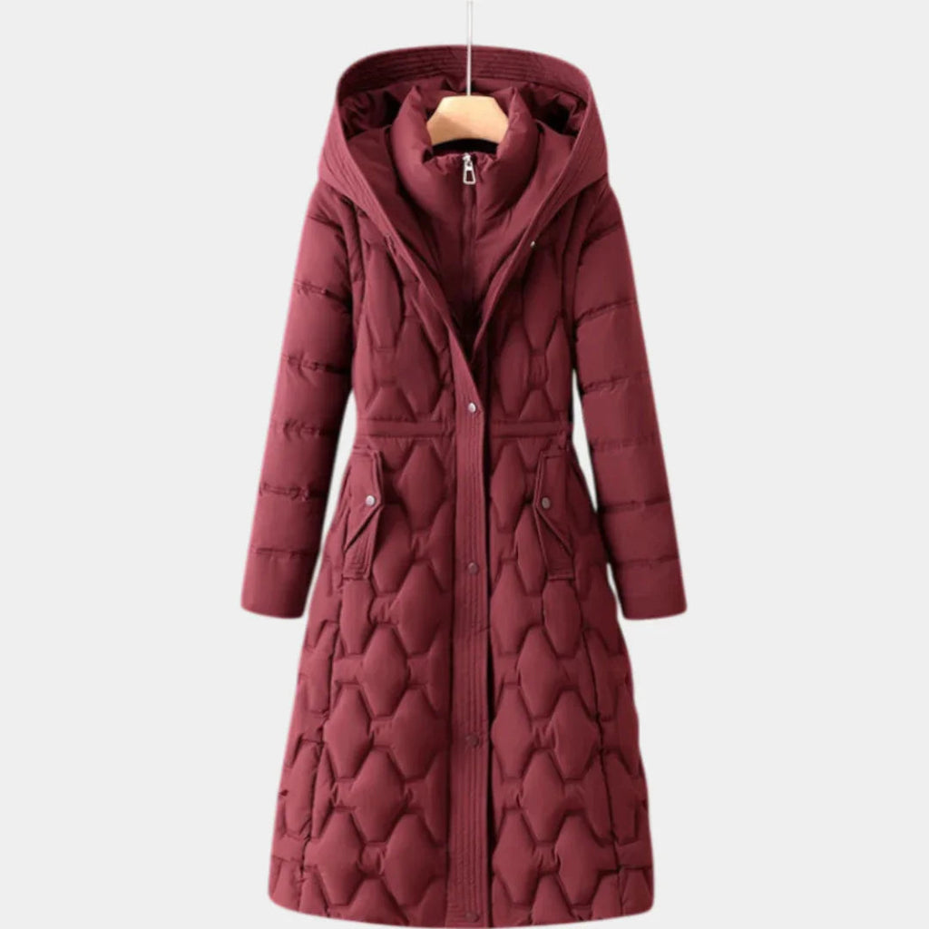 Ama Grace | Long Coat Down with Hood