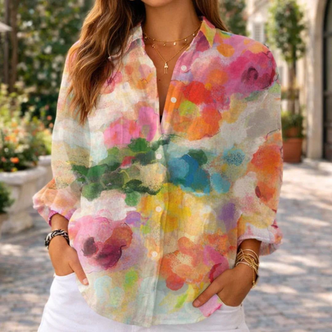 Elara | Blouse Rêves Aquarelle