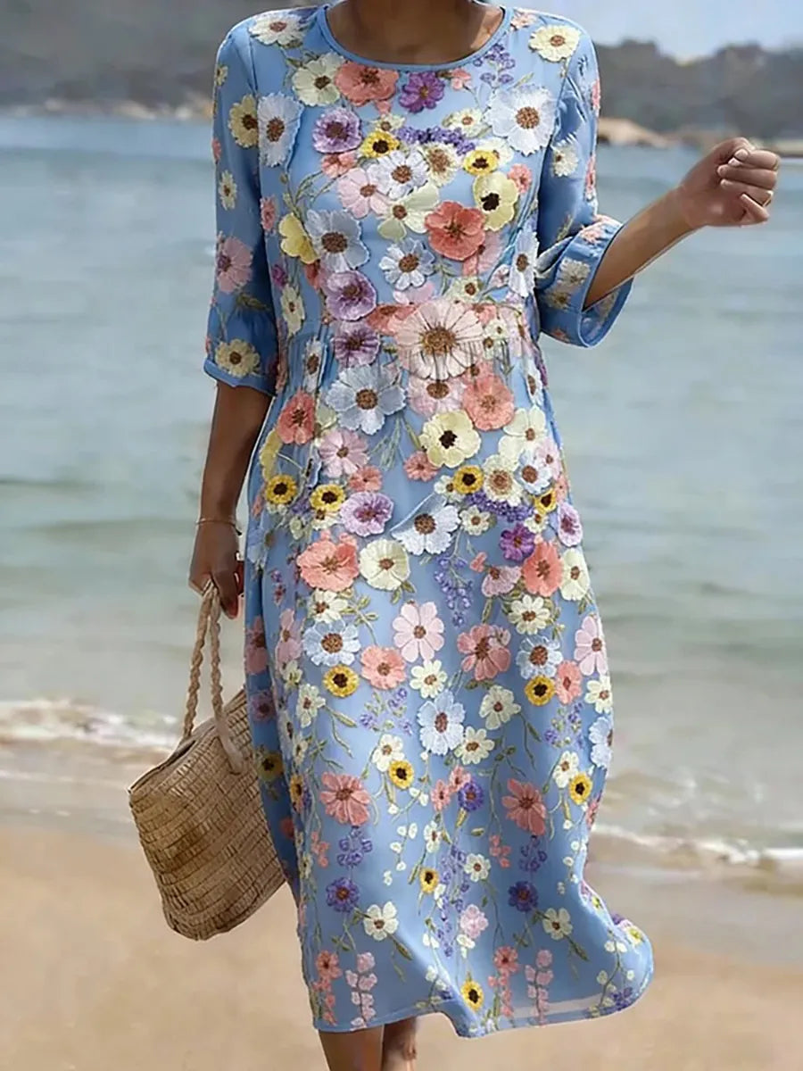 Moda Lusitana - Vestido Floral Casual