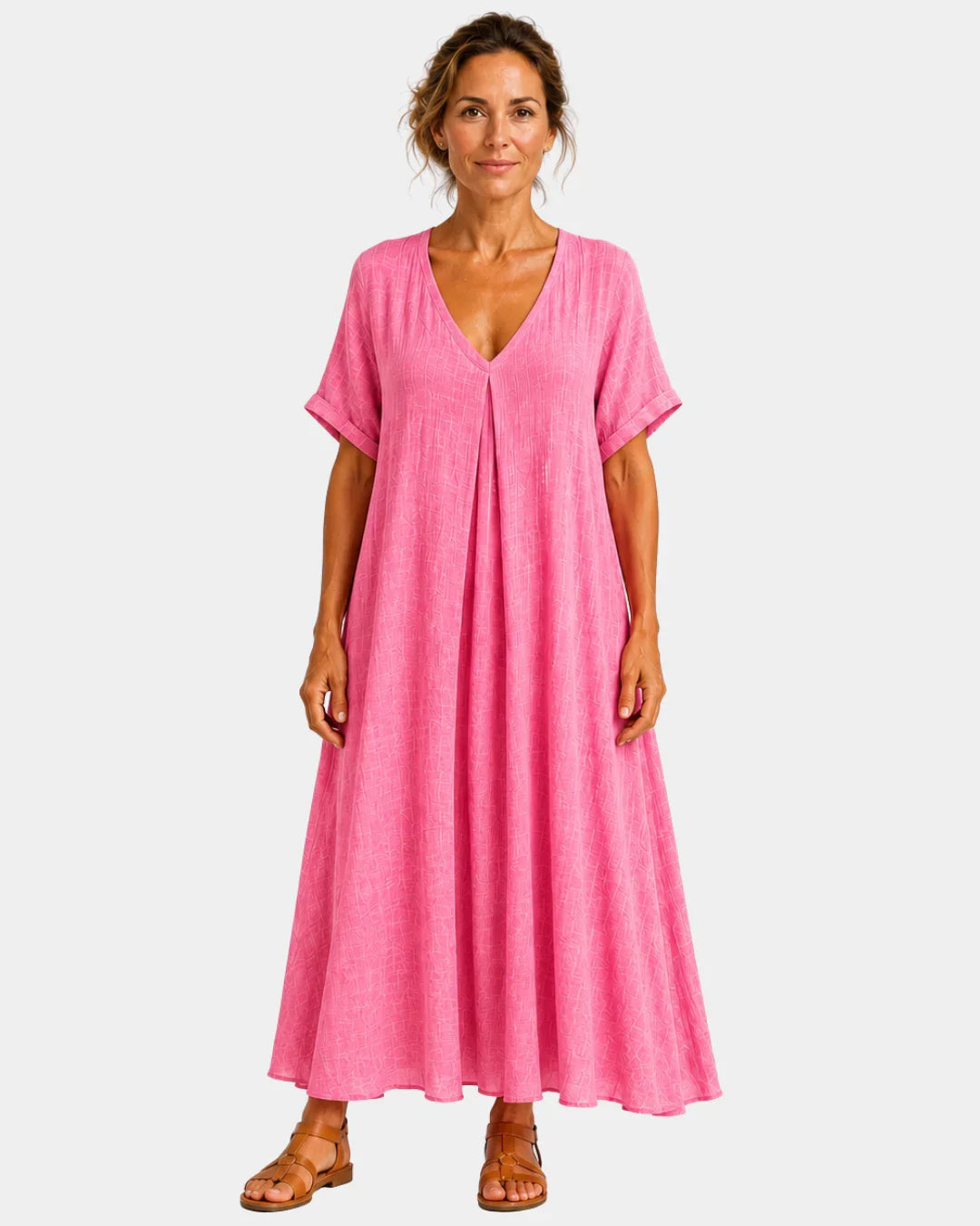 Basine | Robe longue légère à col en V