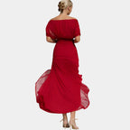 Kendra | Long Floral Dress Col V