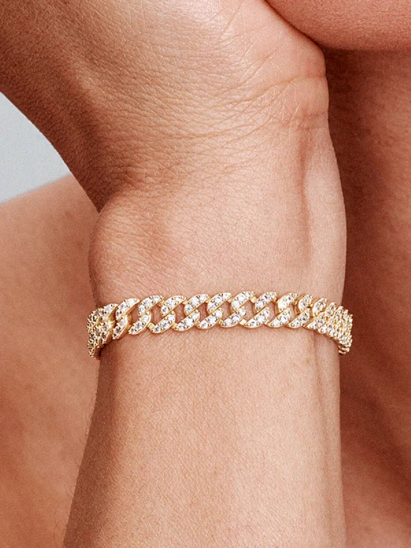 Kimora Grace | Bracelet Cuban Moissanite