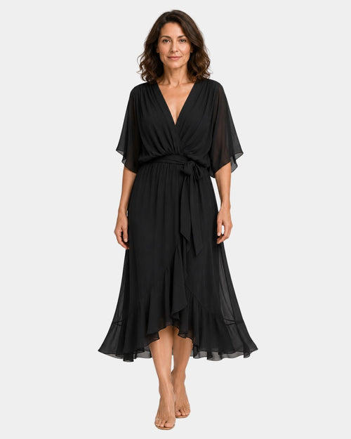 Amahle Rose | Dress Chiffon with V-Neck
