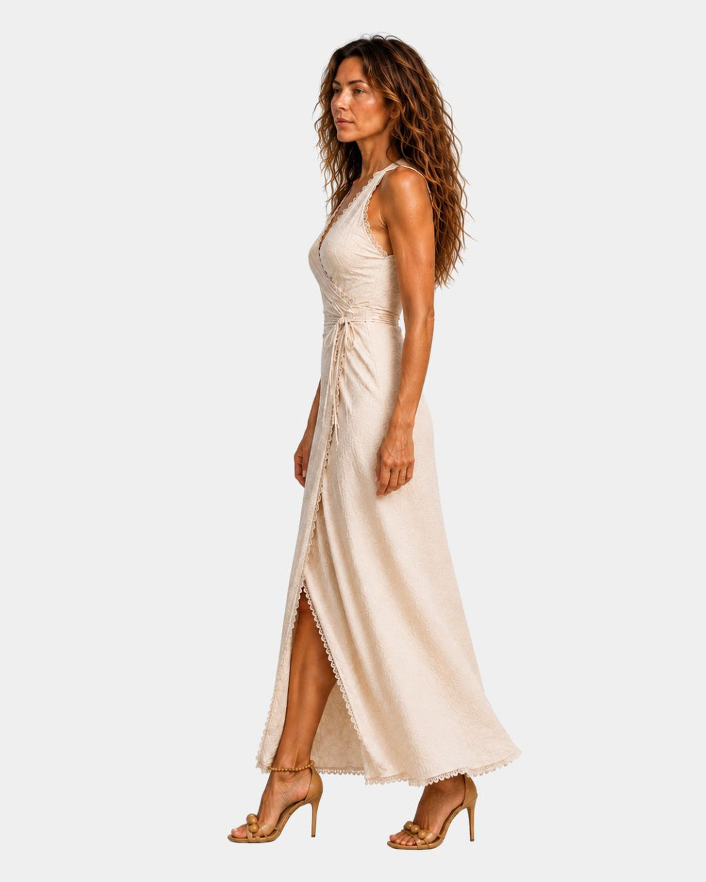 Leila | Midi Dress Neckline Crossed