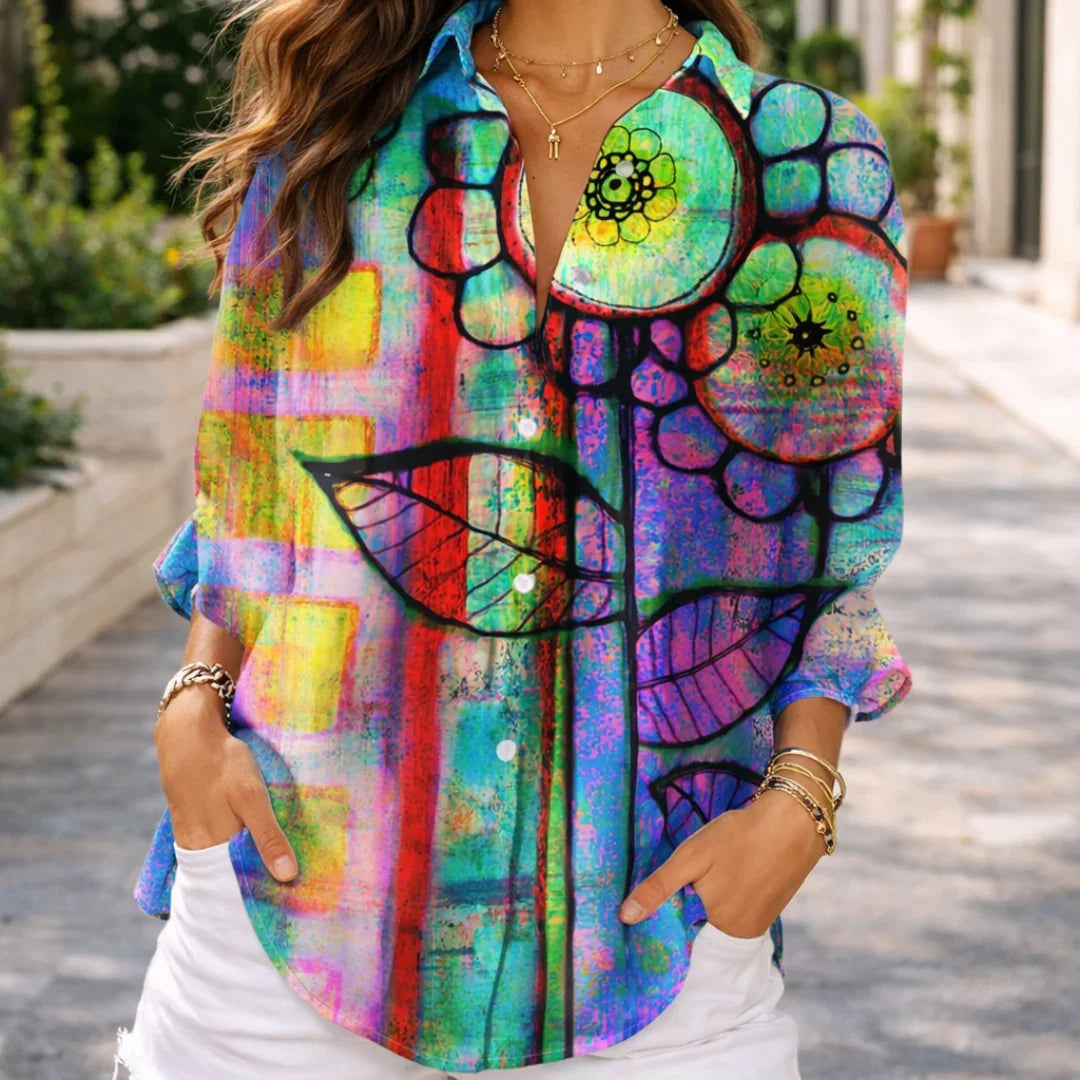 Élisabeth | Blouse Artistic Bloom