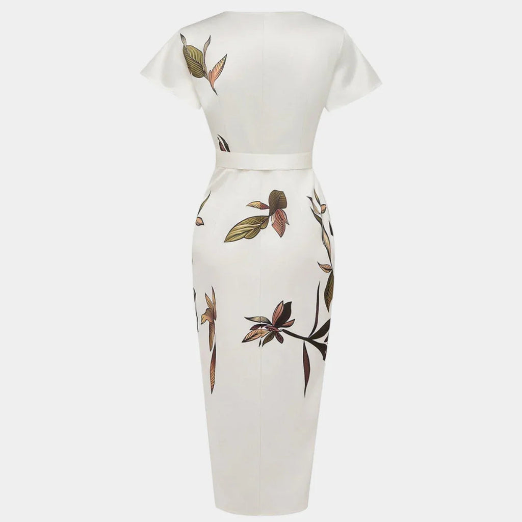 Akosua Rose | Dress Wrap Elegant with Floral Print