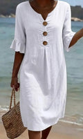 Moda Lusitana - Vestido Casual com Botões