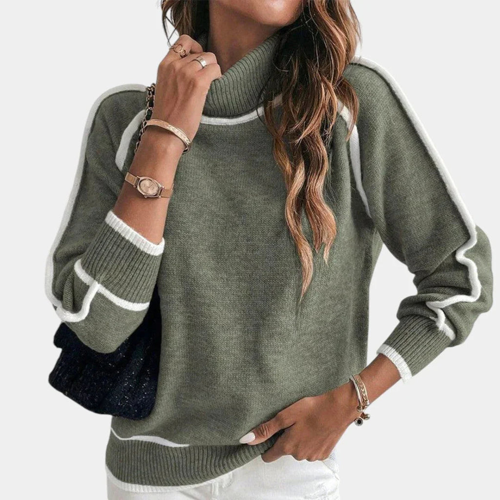 Naomi Rose | Elegant High-Neck Sweater