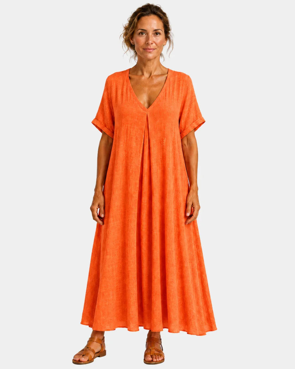 Danielle | Long Dress Lightweight V-Neck
