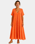 Danielle | Long Dress Lightweight V-Neck