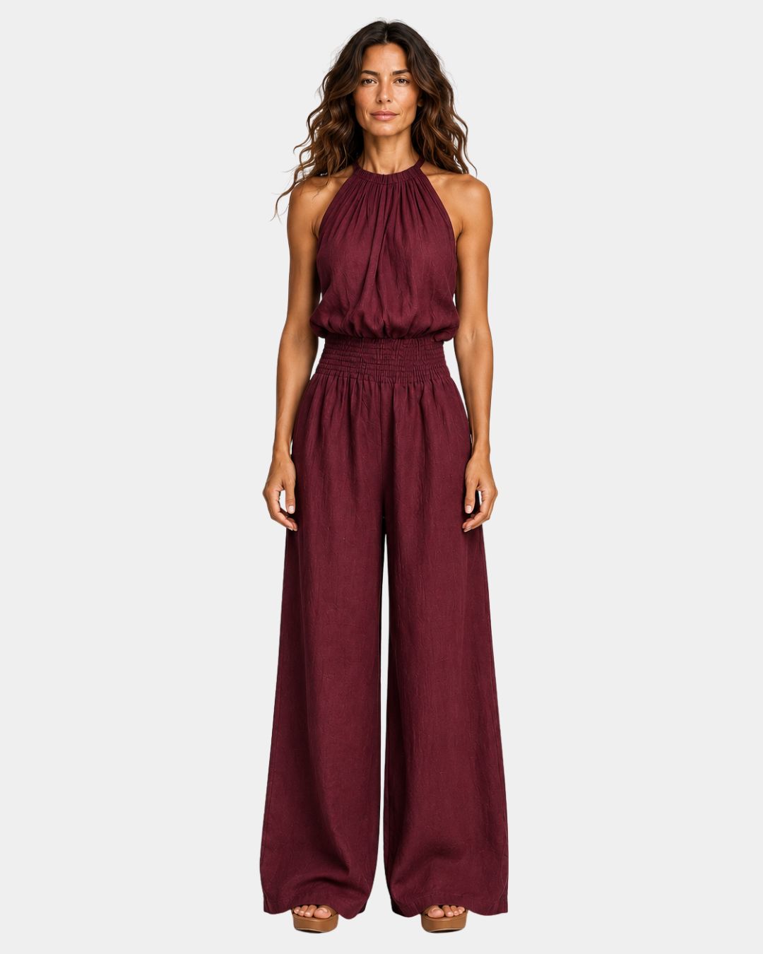 Amina Rose | Elegant Jumpsuit Halter Neck