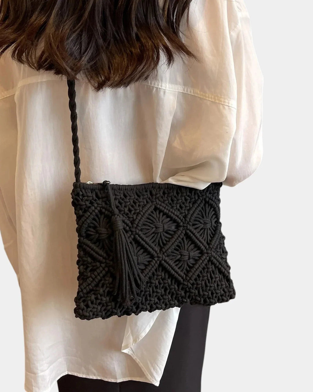 Amara Mae | Woven-Effect Crossbody Bag