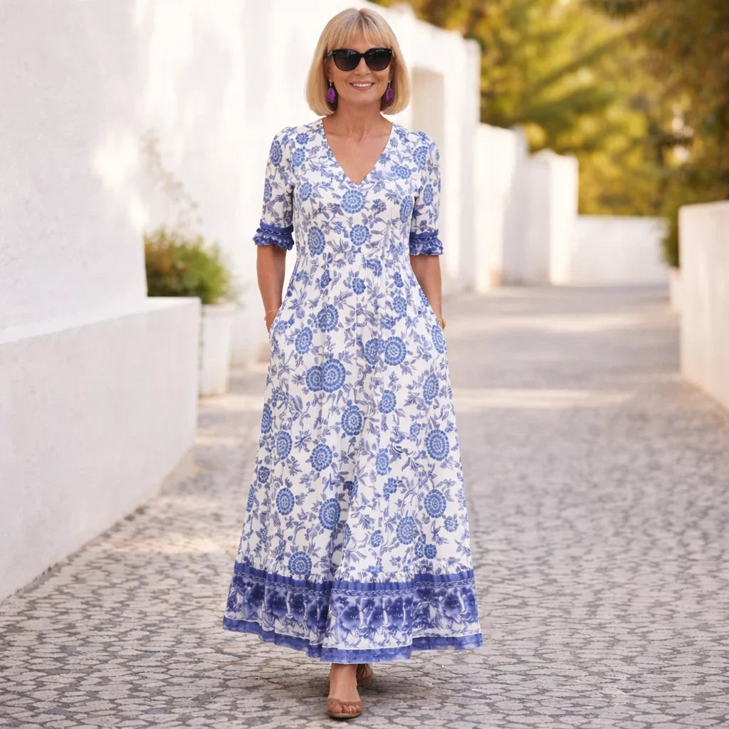 Elly | Robe Florale Élégante avec une Ambiance Aérée
