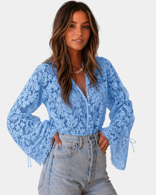 Aisha Rose | Shirt Elegant Embroidered