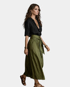 Sibongile Rose | Skirt midi + Shirt Black Included
