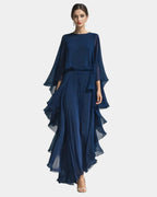 Sade Rose | Elegant Set Chiffon Ruffled