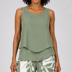 Nomsa | Sage Green Combination Top and Pants