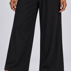 Kagiso | Black Layered Top and Wide-Leg Pants