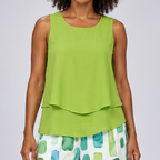 Lindiwe | Green Top and Geometric Print Pants