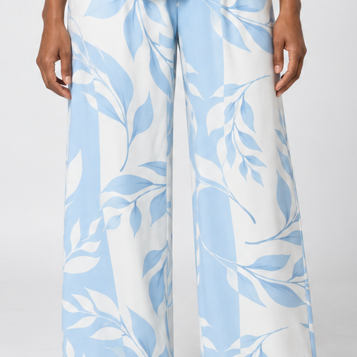 Chidinma | Light Blue Combination Top and Pants