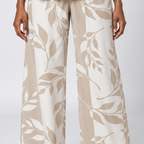 Adaora | Natural Beige Top and Botanical Print Pants