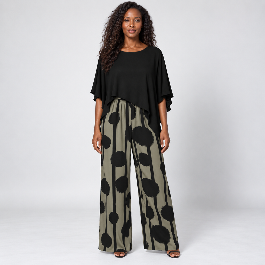 Ashanti | Asymmetric Top and Boho Pants