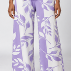 Sade | Lilac Blouse and Botanical Print Pants