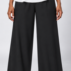 Kesi | Two-Tone Combination White Top and Black Pants