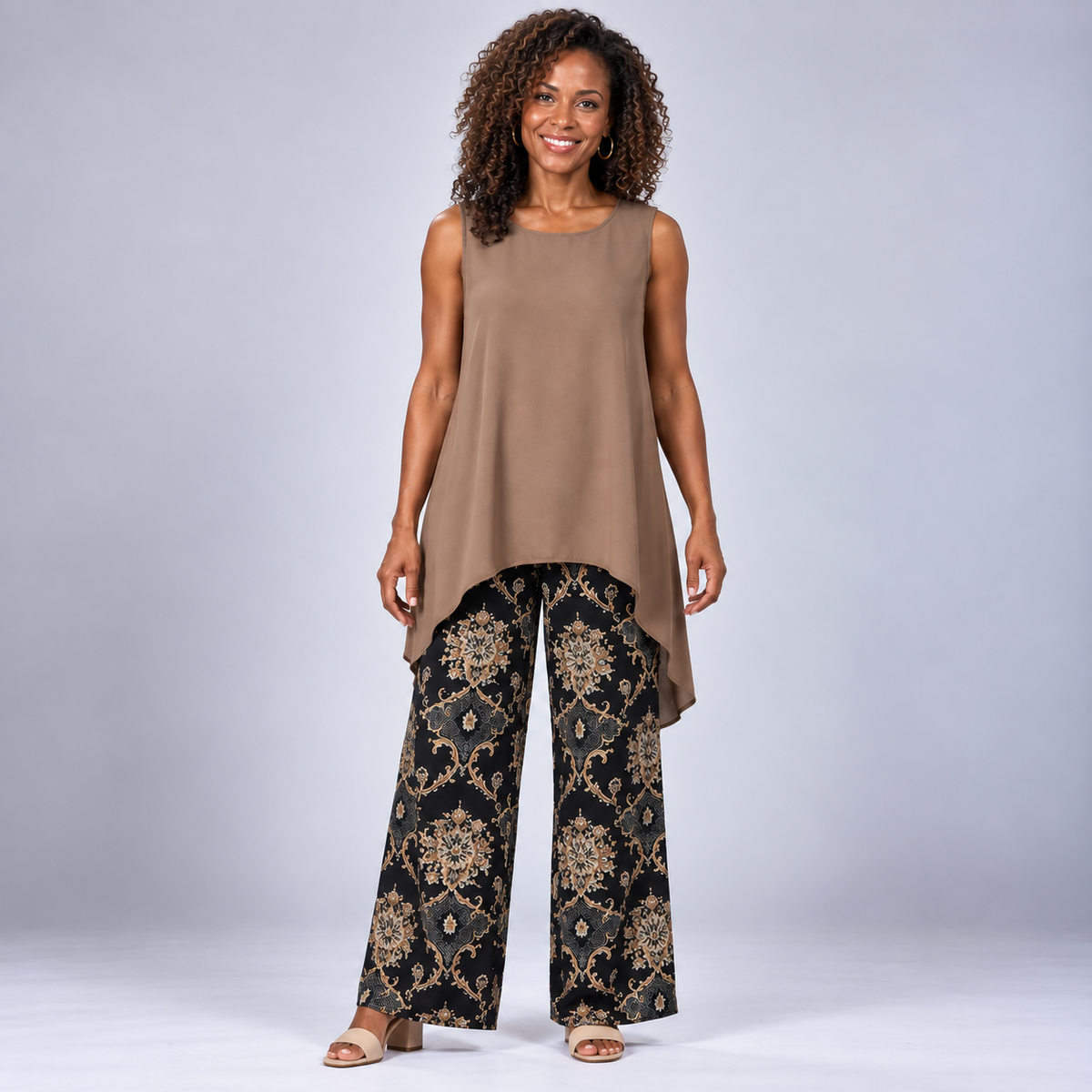 Zola | Boho Tunic Set and Printed Pants