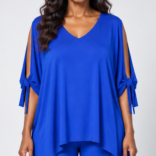 Nia | Open-Shoulder Tunic Set and Pants