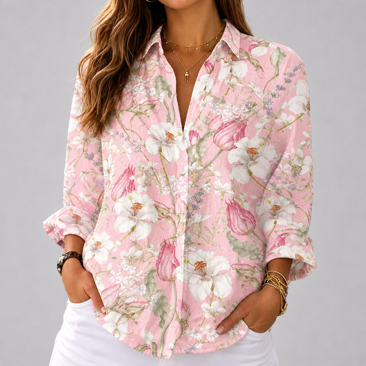 Lesedi | Elegant Floral Blouse