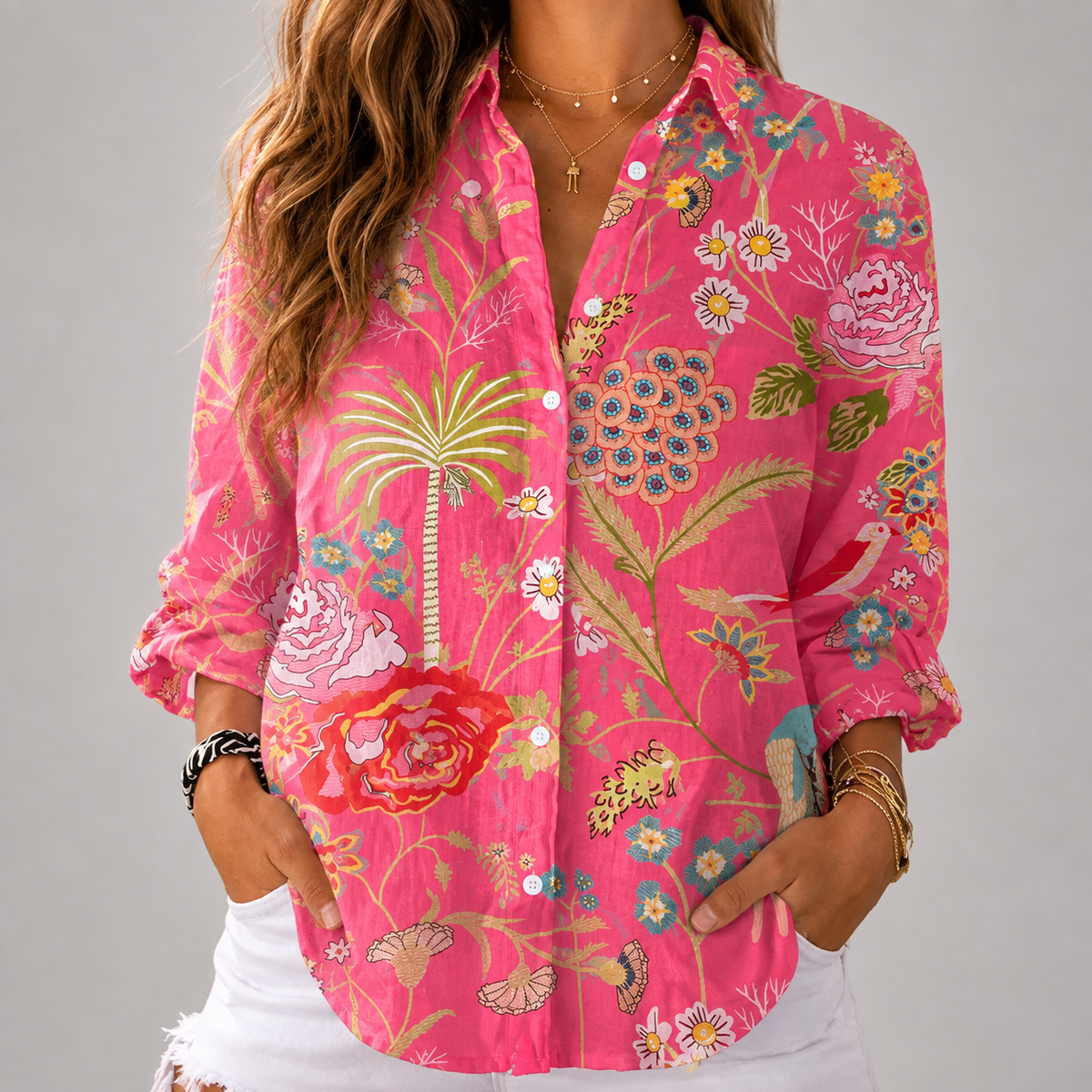 Mariam | Tropical Floral Blouse
