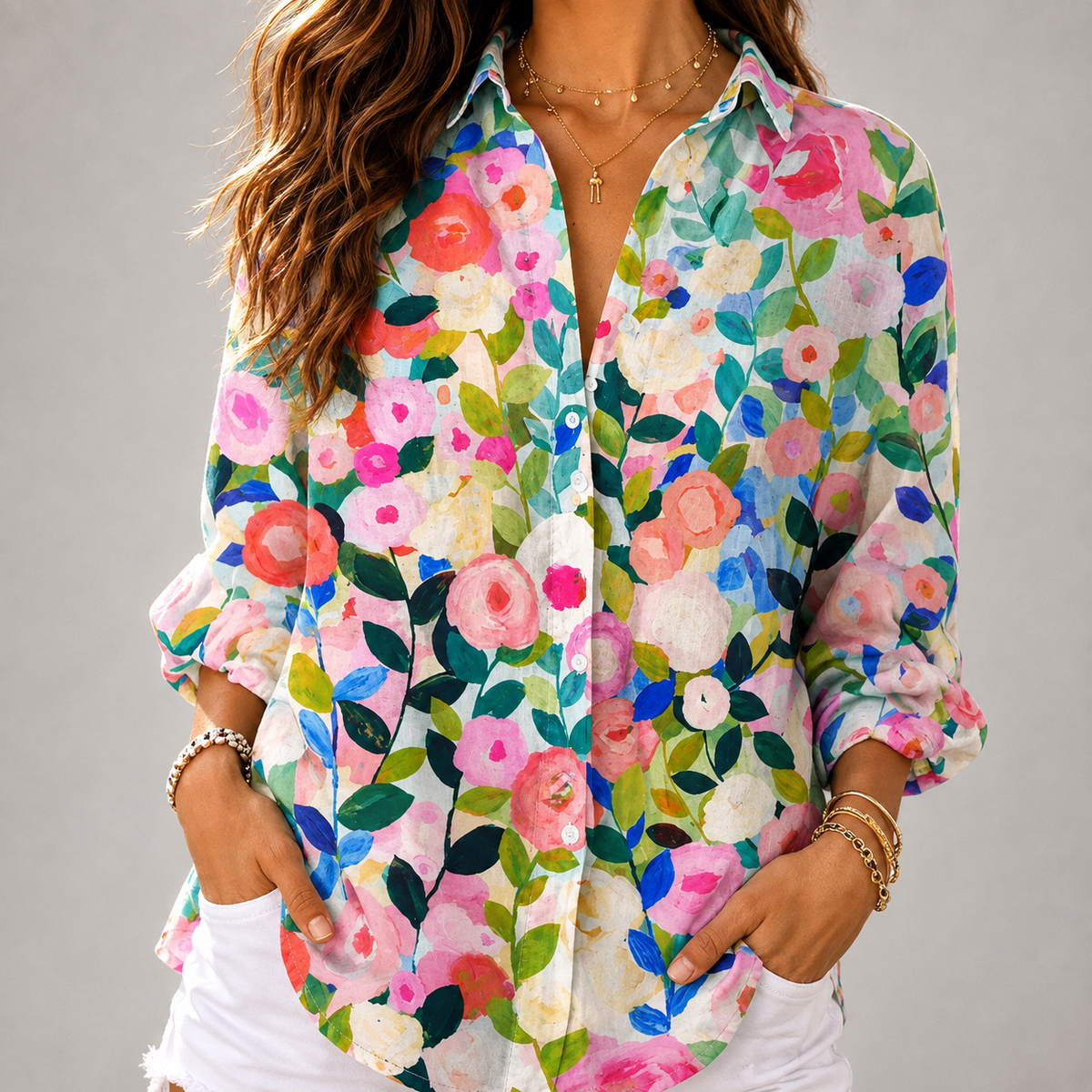 Nandi | Blouse Canvas Bloom