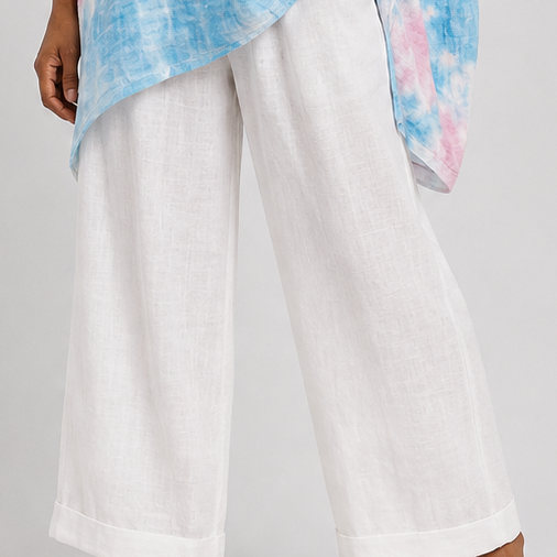 Adanna | Comfortable Essential Top and Striped Trousers