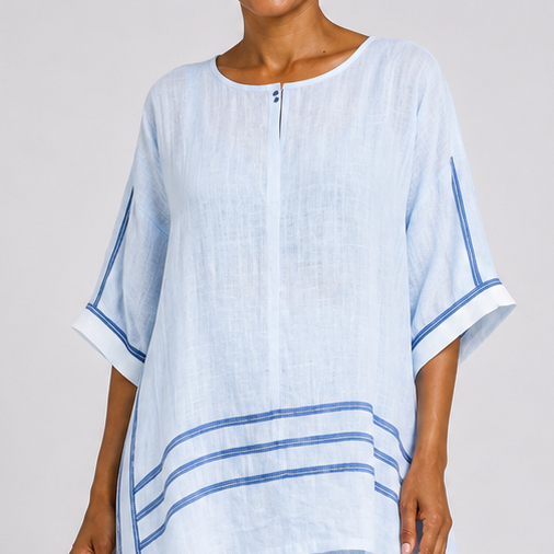 Amahle | Sophisticated Asymmetric Striped Top and Statement Trousers