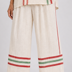 Buhle | Printed Boho Blouse and Comfortable Wide-Leg Trousers