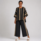 Esihle | Oversized Striped Top and Comfortable Trousers