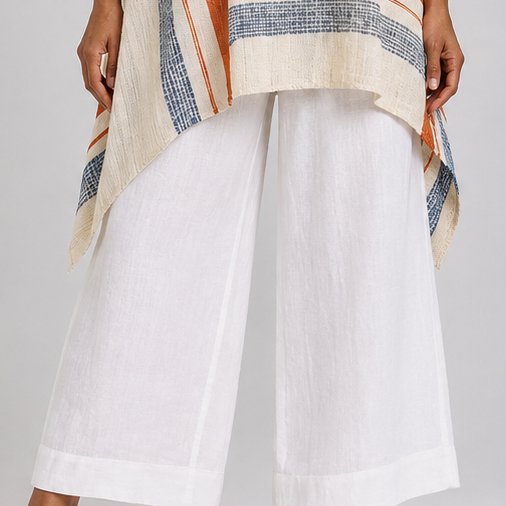 Gugu | Sophisticated Asymmetric Blouse and Wide-Leg Trousers