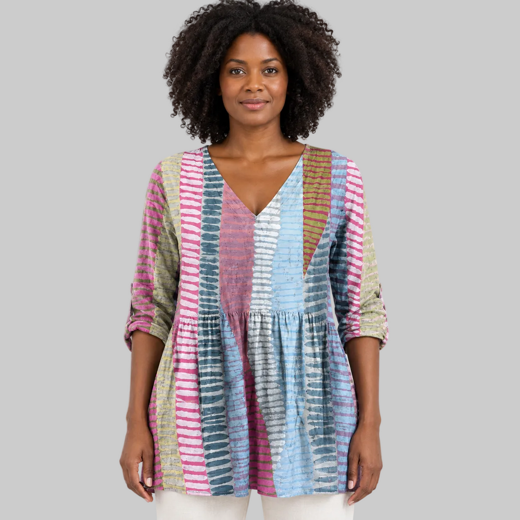 Margo | Long Blouse with V-Neck