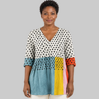 Jacqueline | Long Blouse with V-Neck