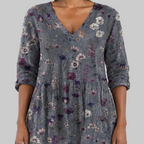 Addison | Long Blouse with V-Neck