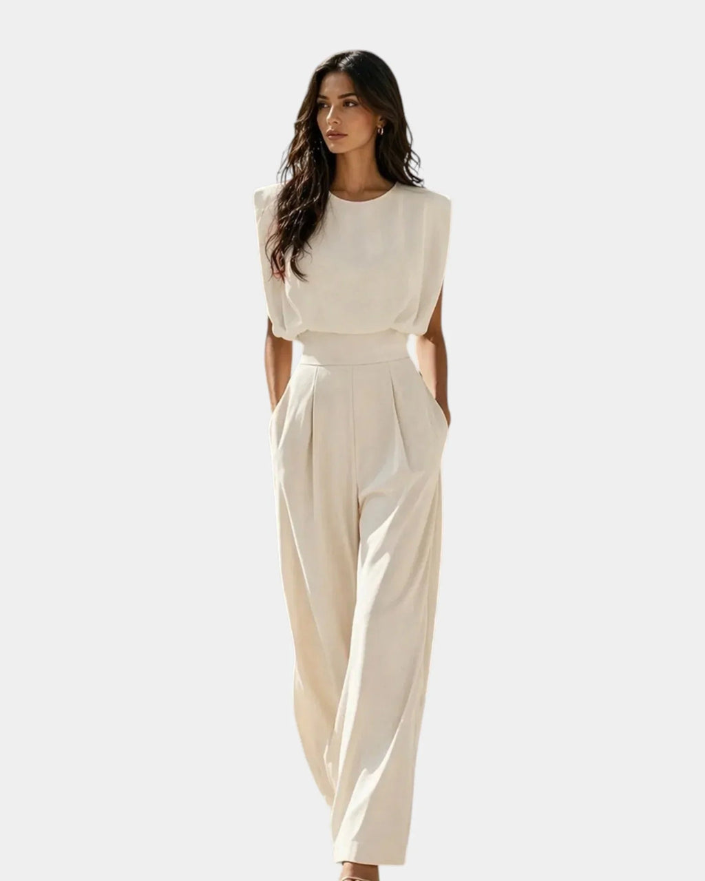 Sasha Rose | Elegant Jumpsuit with Belt