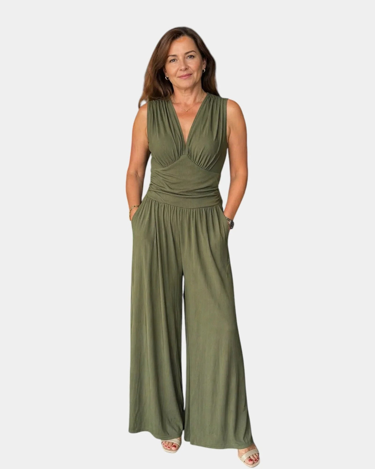 Khanyisile Rose | Jumpsuit without Sleeves Wide-Leg chic