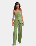 Ayana Rose | Set with top and Wide-Leg Trousers