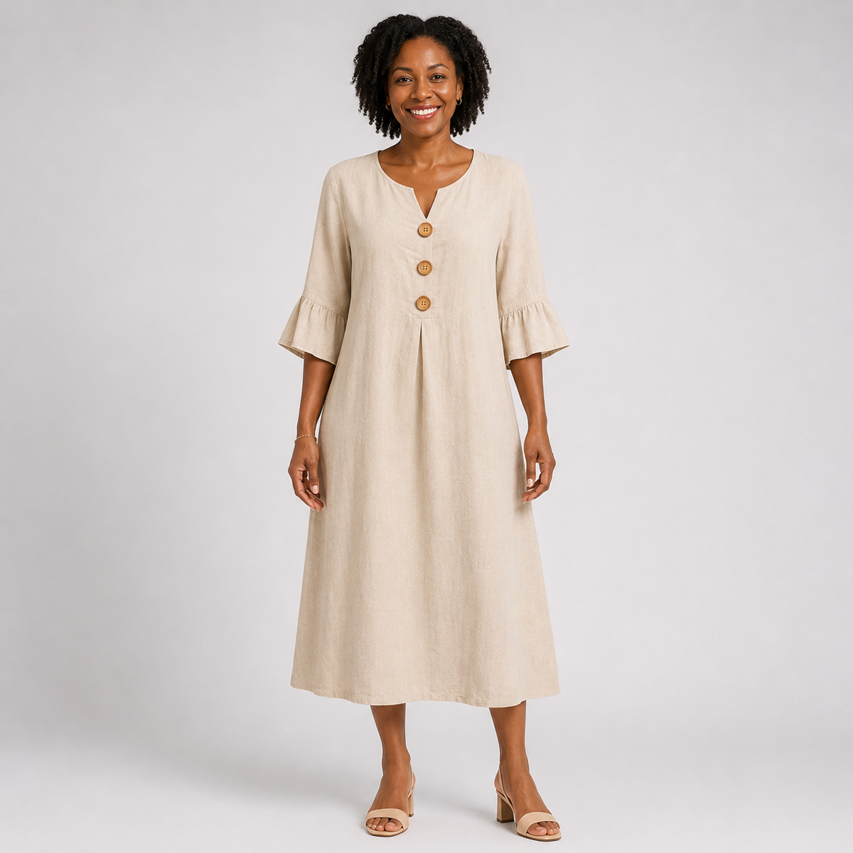 Siphokazi | Casual Button-Front Dress