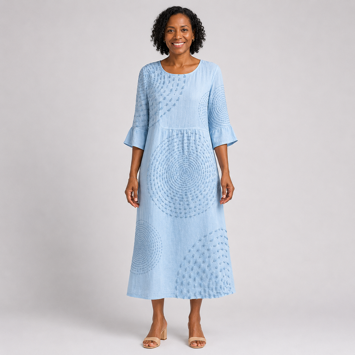 Nosipho | Casual Embroidered Dress