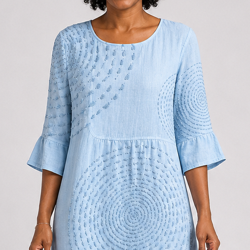 Nosipho | Casual Embroidered Dress
