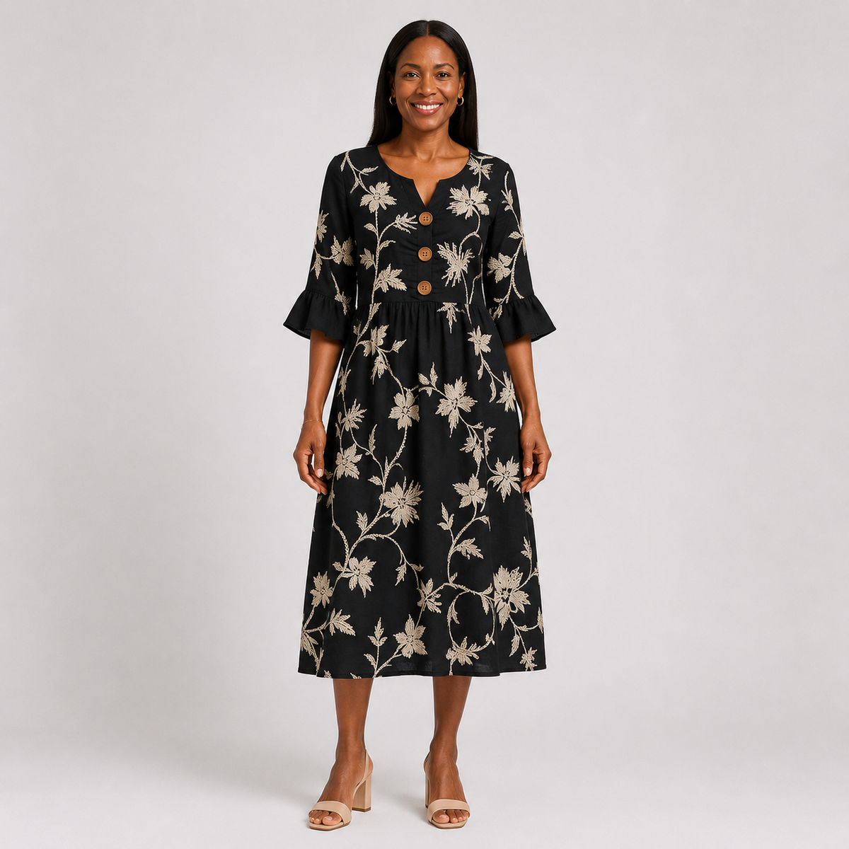 Noxolo | Casual Floral Print Dress