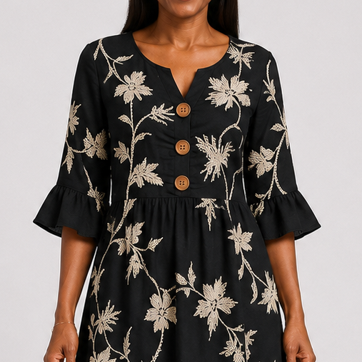 Noxolo | Casual Floral Print Dress