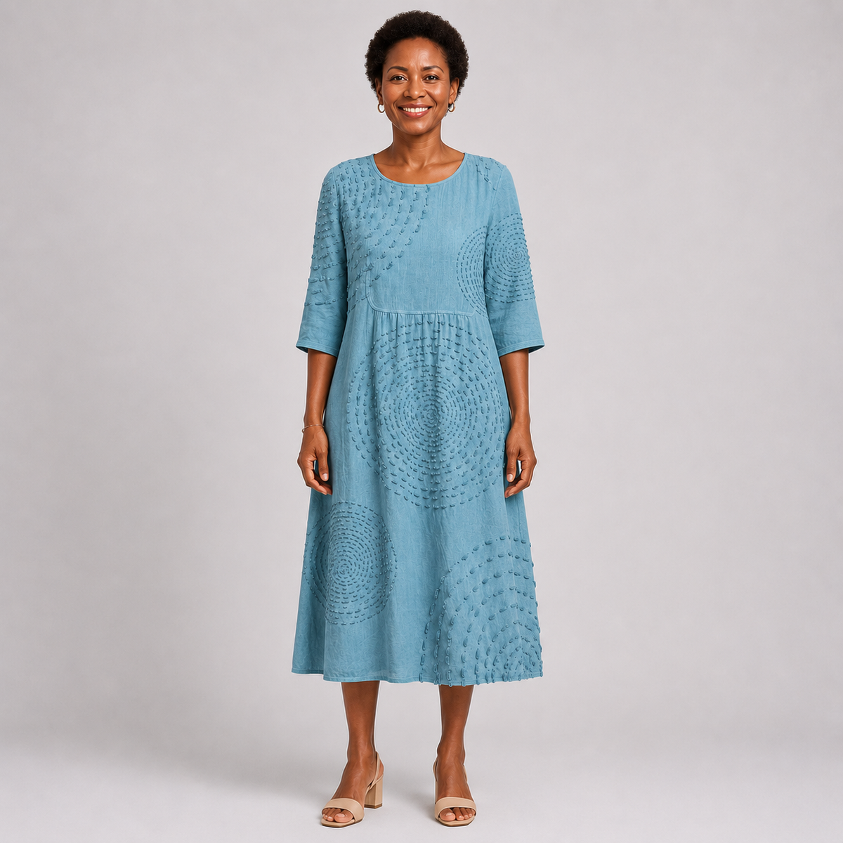 Refilwe | Casual Embroidered Dress